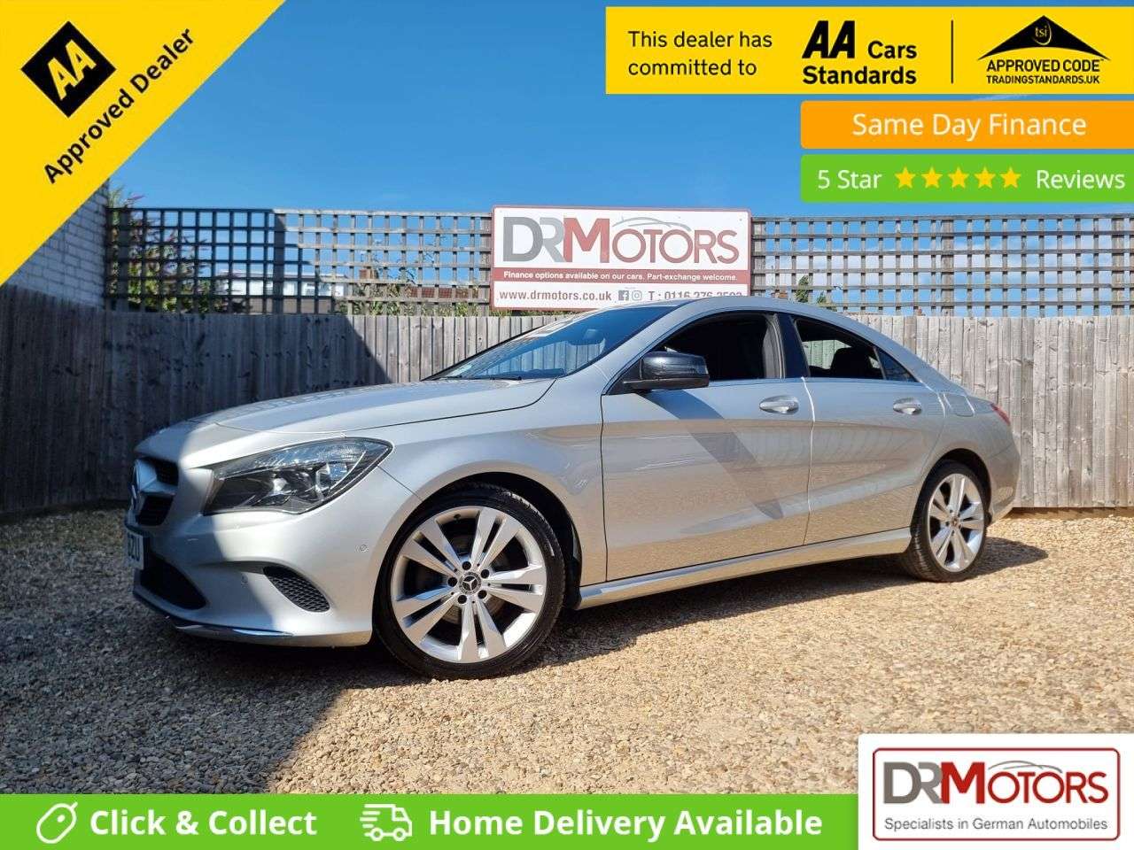 A 2017 MERCEDES-BENZ CLA 1.6 CLA180 Sport Coupe 4dr Petrol Manual Euro 6 (s/s) (122 ps) SAT NAV + SE A 2017 MERCEDES-BENZ CLA 1.6 CLA180 Sport Coupe 4dr Petrol Manual Euro 6 (s/s) (122 ps) SAT NAV + SE