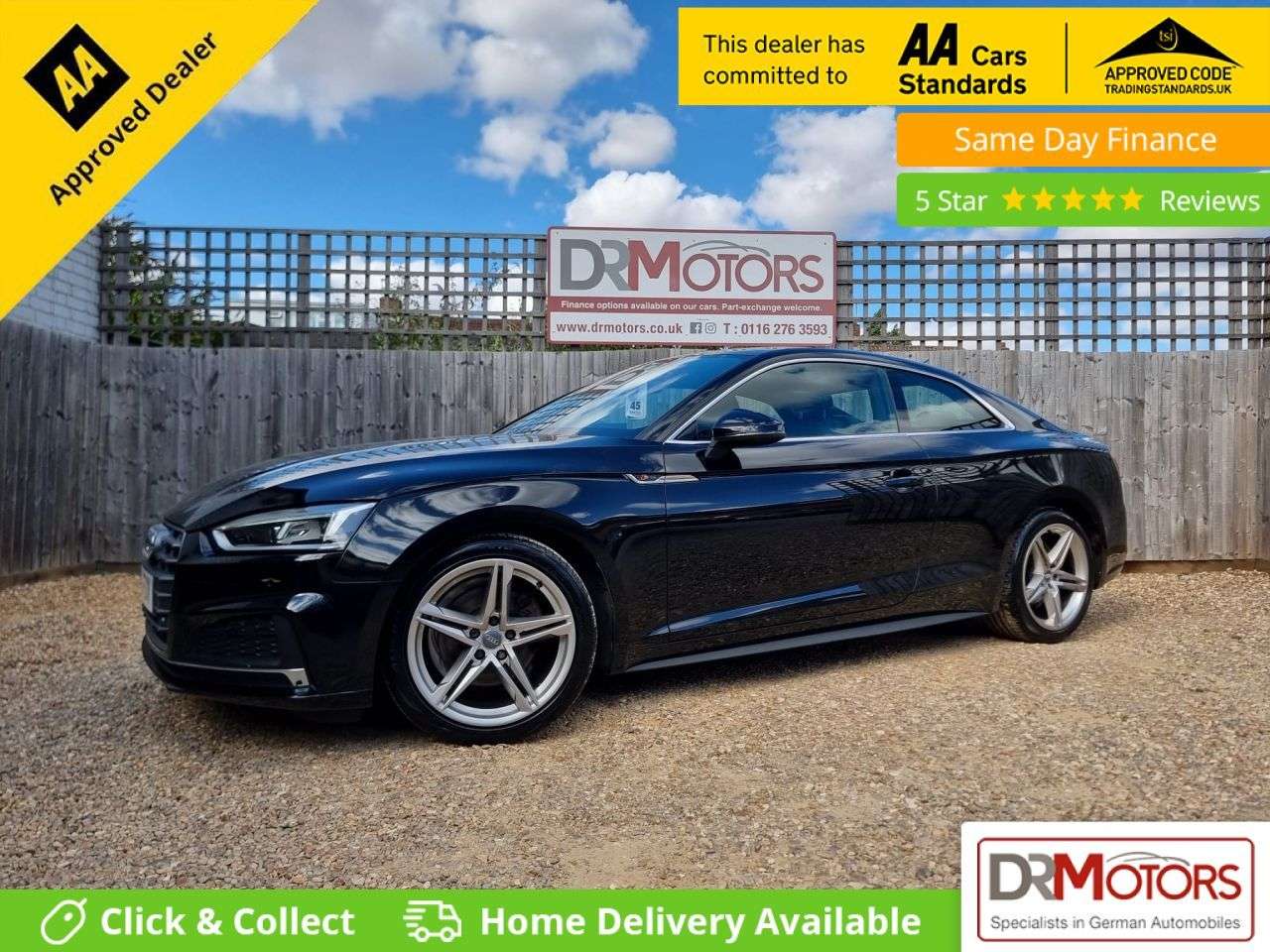A 2018 AUDI A5 1.4 TFSI S line Coupe 2dr Petrol S Tronic Euro 6 (s/s) (150 ps) SAT NAV + S A 2018 AUDI A5 1.4 TFSI S line Coupe 2dr Petrol S Tronic Euro 6 (s/s) (150 ps) SAT NAV + S