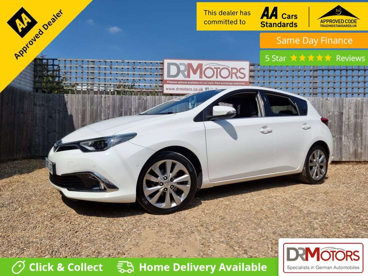 A 2017 TOYOTA AURIS 1.2 VVT-i Excel Hatchback 5dr Petrol Manual Euro 6 (s/s) (116 ps) SAT NAV + A 2017 TOYOTA AURIS 1.2 VVT-i Excel Hatchback 5dr Petrol Manual Euro 6 (s/s) (116 ps) SAT NAV +