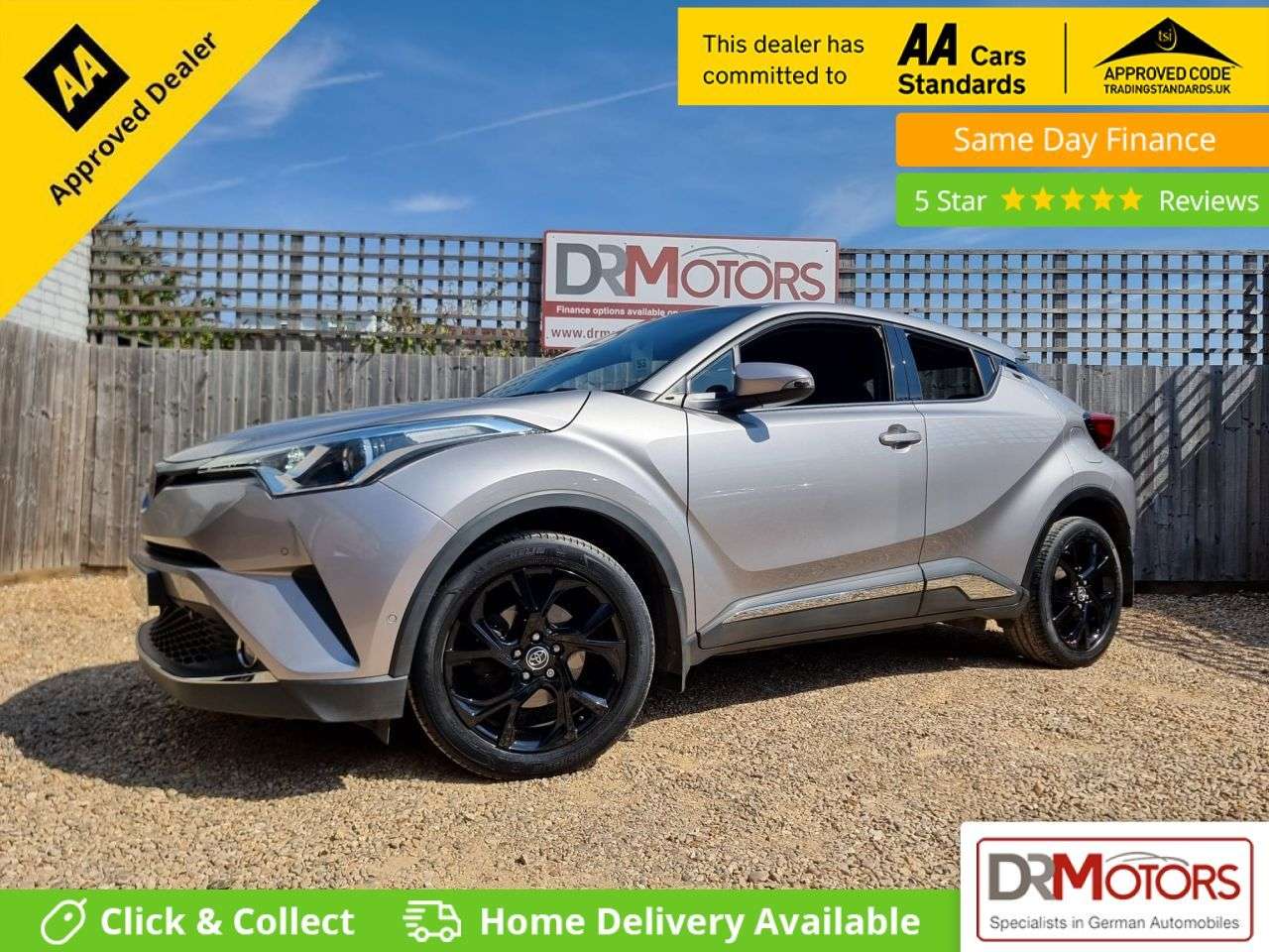 A 2019 TOYOTA C-HR 1.2 VVT-i Design SUV 5dr Petrol Manual Euro 6 (s/s) (116 ps) + SAT NAV + R/ A 2019 TOYOTA C-HR 1.2 VVT-i Design SUV 5dr Petrol Manual Euro 6 (s/s) (116 ps) + SAT NAV + R/