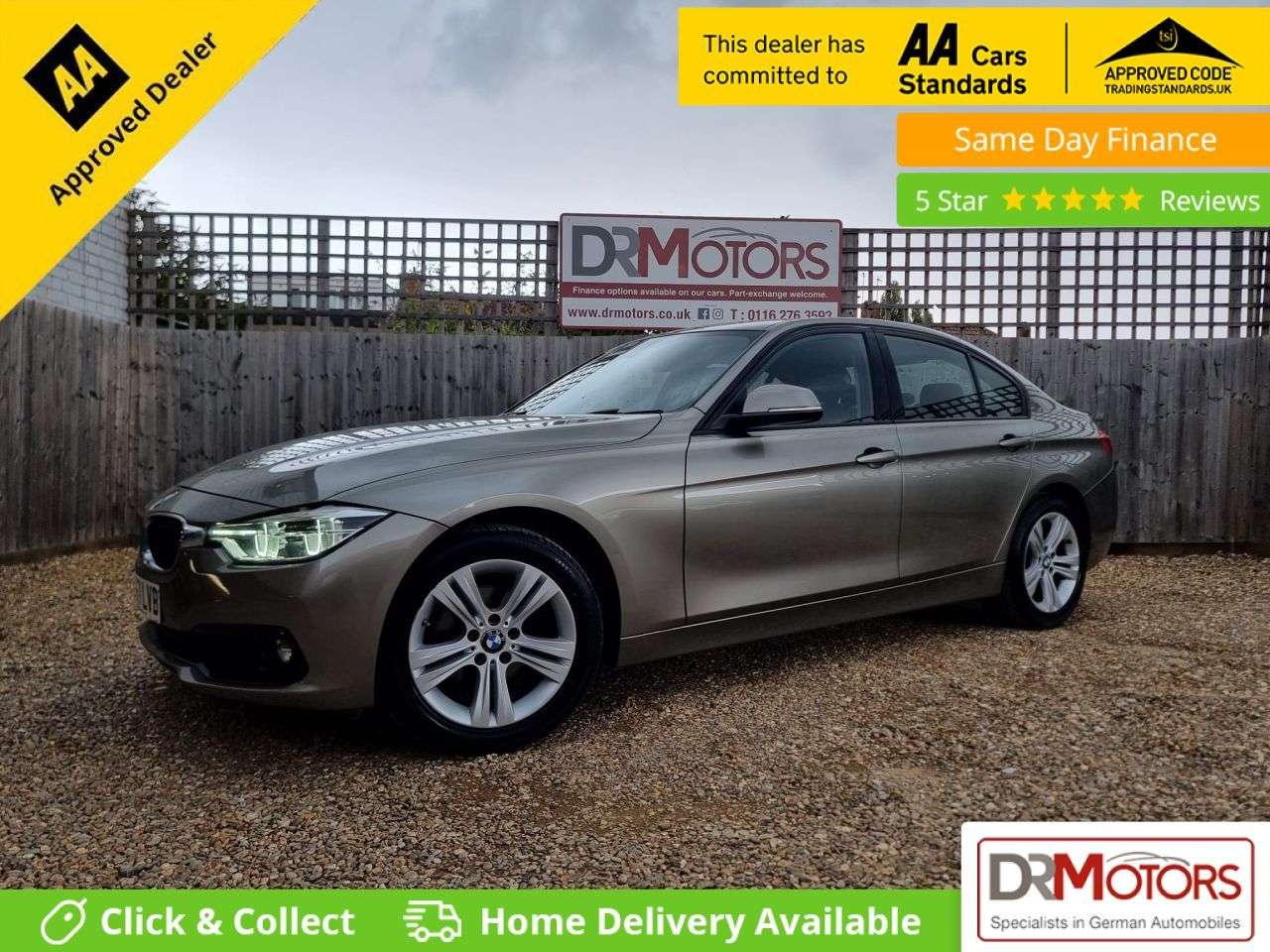 A 2017 BMW 3 SERIES 2.0 316d Sport Saloon 4dr Diesel Manual Euro 6 (s/s) (116 ps) SAT NAV + BLU A 2017 BMW 3 SERIES 2.0 316d Sport Saloon 4dr Diesel Manual Euro 6 (s/s) (116 ps) SAT NAV + BLU