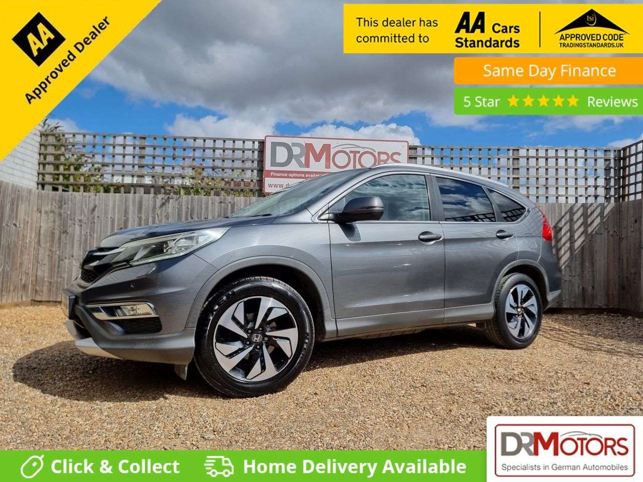 A 2016 HONDA CR-V 2.0 i-VTEC EX SUV 5dr Petrol Manual 4WD Euro 6 (s/s) (155 ps) + SAT NAV + R A 2016 HONDA CR-V 2.0 i-VTEC EX SUV 5dr Petrol Manual 4WD Euro 6 (s/s) (155 ps) + SAT NAV + R