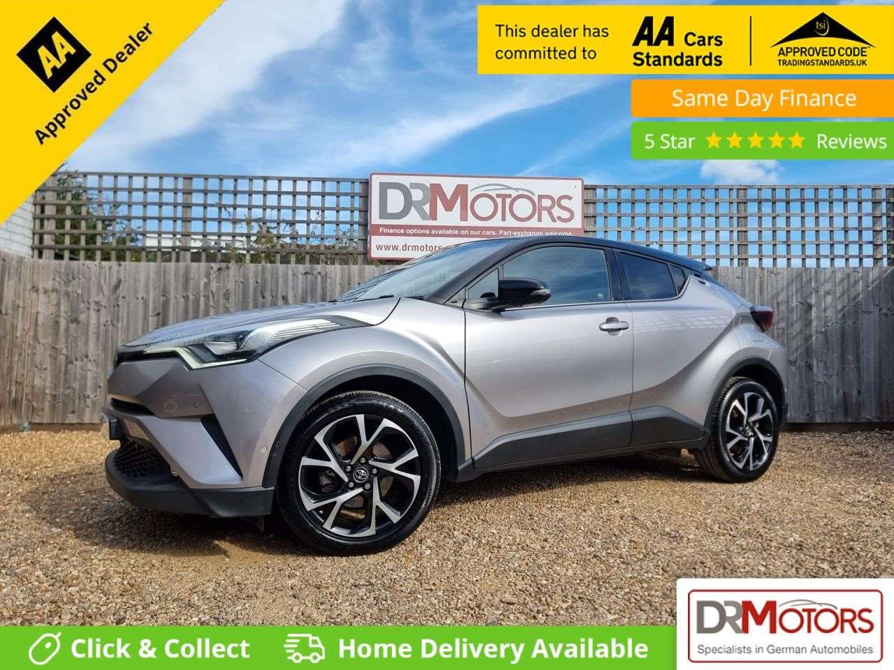 A 2017 TOYOTA C-HR 1.2 VVT-i Dynamic SUV 5dr Petrol Manual Euro 6 (s/s) (115 ps) + SAT NAV + R A 2017 TOYOTA C-HR 1.2 VVT-i Dynamic SUV 5dr Petrol Manual Euro 6 (s/s) (115 ps) + SAT NAV + R