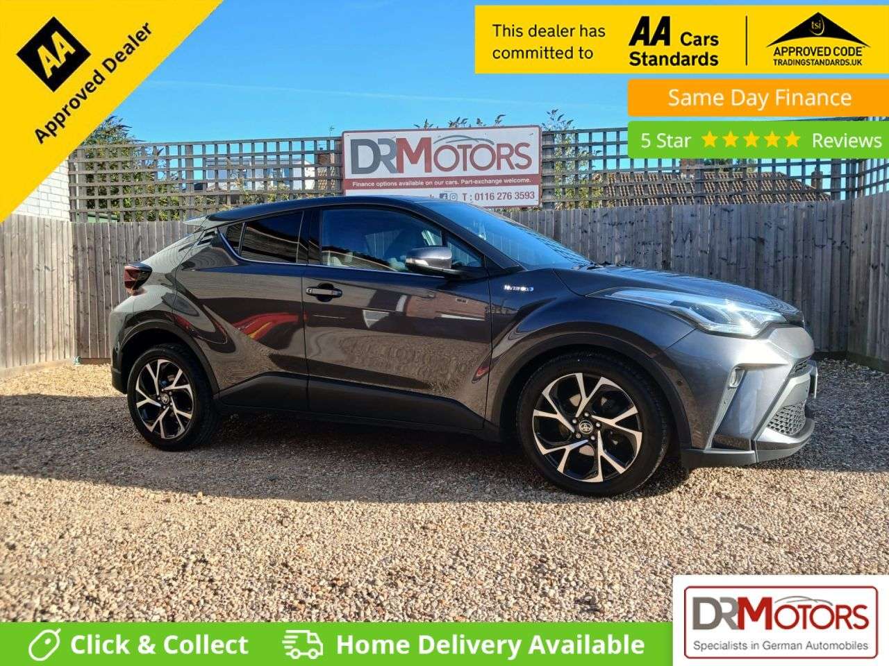 A 2020 TOYOTA C-HR 1.8 VVT-h Design SUV 5dr Petrol Hybrid CVT Euro 6 (s/s) (122 ps) 1 OWNER+ S A 2020 TOYOTA C-HR 1.8 VVT-h Design SUV 5dr Petrol Hybrid CVT Euro 6 (s/s) (122 ps) 1 OWNER+ S
