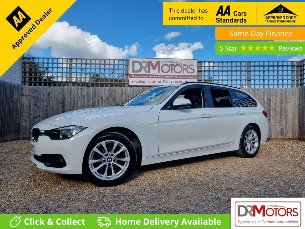 A 2017 BMW 3 SERIES 2.0 316d SE Touring 5dr Diesel Auto Euro 6 (s/s) (116 ps) + SAT NAV + R/CAM A 2017 BMW 3 SERIES 2.0 316d SE Touring 5dr Diesel Auto Euro 6 (s/s) (116 ps) + SAT NAV + R/CAM