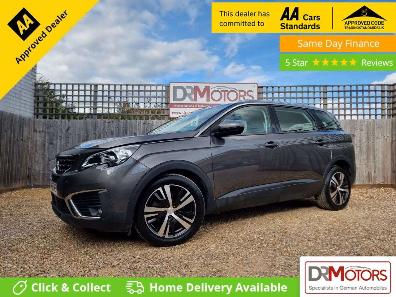 A 2019 PEUGEOT 5008 1.5 BlueHDi Active SUV 5dr Diesel Manual Euro 6 (s/s) (130 ps) 7 SEATER + A A 2019 PEUGEOT 5008 1.5 BlueHDi Active SUV 5dr Diesel Manual Euro 6 (s/s) (130 ps) 7 SEATER + A