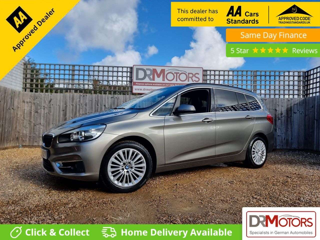 A 2015 BMW 2 SERIES GRAN TOURER 2.0 218d Luxury MPV 5dr Diesel Auto Euro 6 (s/s) (150 ps) SAT NAV + R/CAMER A 2015 BMW 2 SERIES GRAN TOURER 2.0 218d Luxury MPV 5dr Diesel Auto Euro 6 (s/s) (150 ps) SAT NAV + R/CAMER