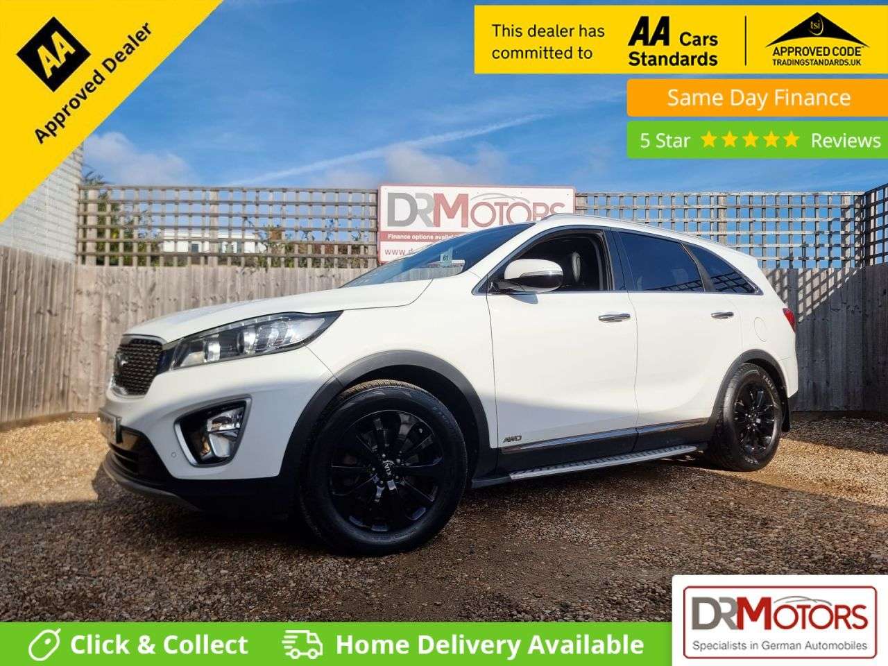 A 2015 KIA SORENTO 2.2 CRDi KX-2 SUV 5dr Diesel Manual AWD Euro 6 (s/s) (197 bhp) 7 SEATER + S A 2015 KIA SORENTO 2.2 CRDi KX-2 SUV 5dr Diesel Manual AWD Euro 6 (s/s) (197 bhp) 7 SEATER + S