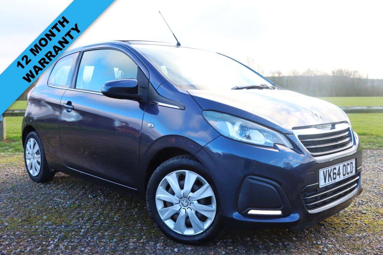 A 2014 PEUGEOT 108 1.0 VTi Active Top! 3dr Petrol Manual Euro 5 Euro 5 (68 ps) Just Serviced R A 2014 PEUGEOT 108 1.0 VTi Active Top! 3dr Petrol Manual Euro 5 Euro 5 (68 ps) Just Serviced R