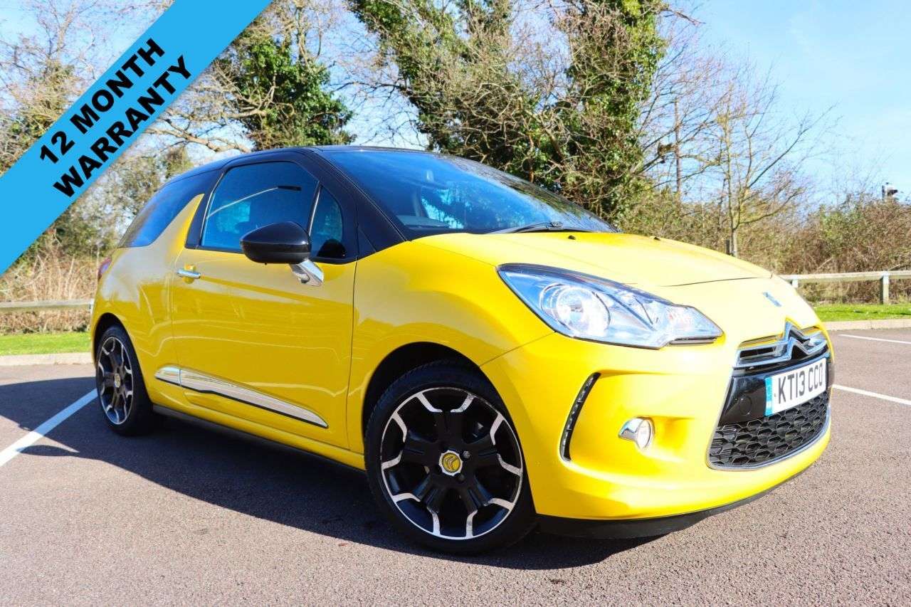 A 2013 CITROEN DS3 1.6 VTi DStyle Plus Hatchback 3dr Petrol Manual Euro 5 (120 ps) Just Servic A 2013 CITROEN DS3 1.6 VTi DStyle Plus Hatchback 3dr Petrol Manual Euro 5 (120 ps) Just Servic