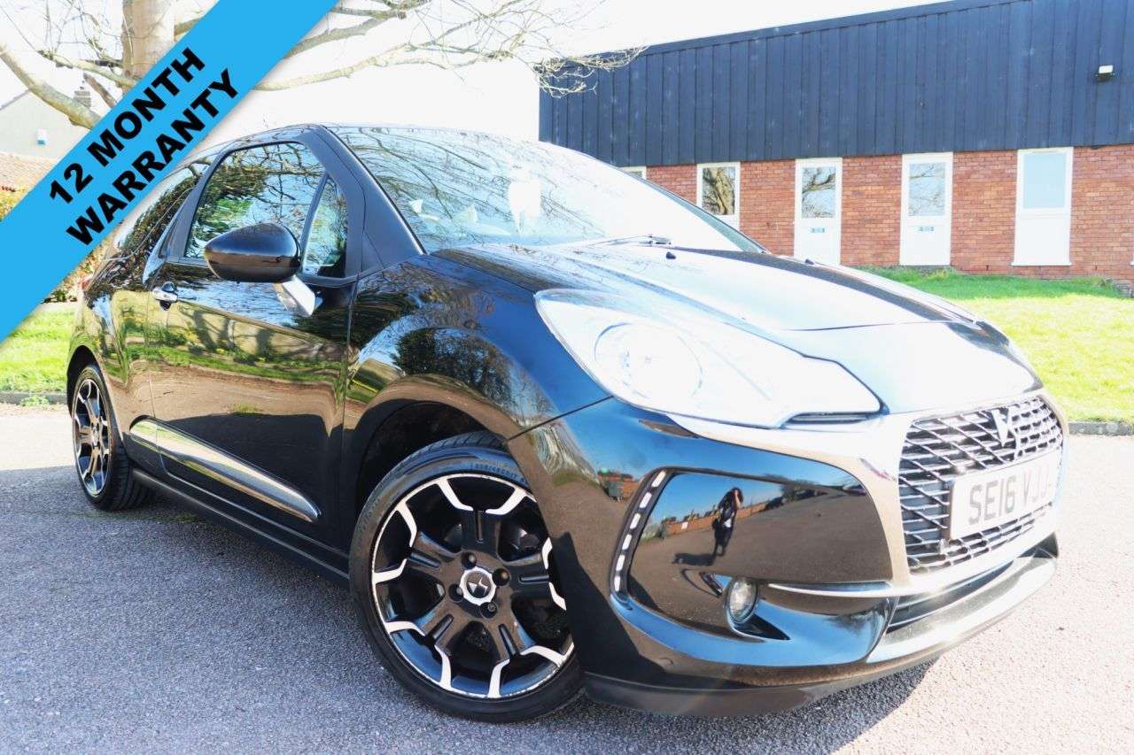 A 2016 DS AUTOMOBILES DS 3 1.2 PureTech Elegance Hatchback 3dr Petrol Manual Euro 6 (s/s) (110 ps) Jus A 2016 DS AUTOMOBILES DS 3 1.2 PureTech Elegance Hatchback 3dr Petrol Manual Euro 6 (s/s) (110 ps) Jus