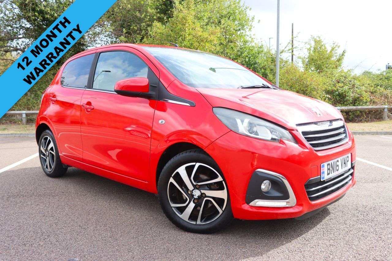 A 2016 PEUGEOT 108 1.2 PureTech Allure Hatchback 5dr Petrol Manual Euro 6 (82 ps) Just Service A 2016 PEUGEOT 108 1.2 PureTech Allure Hatchback 5dr Petrol Manual Euro 6 (82 ps) Just Service