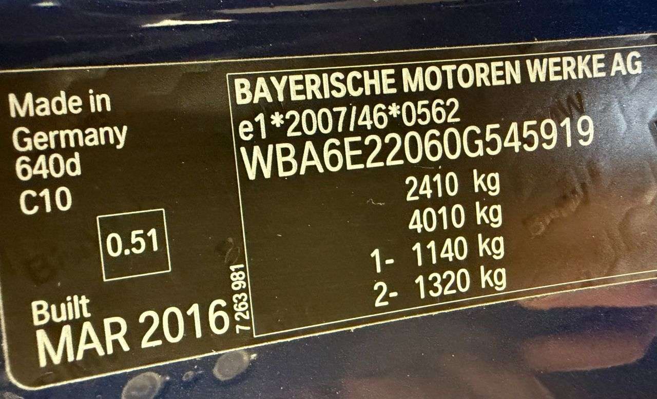 2016 BMW 6 SERIES GRAN COUPE 2016 BMW 6 SERIES GRAN COUPE