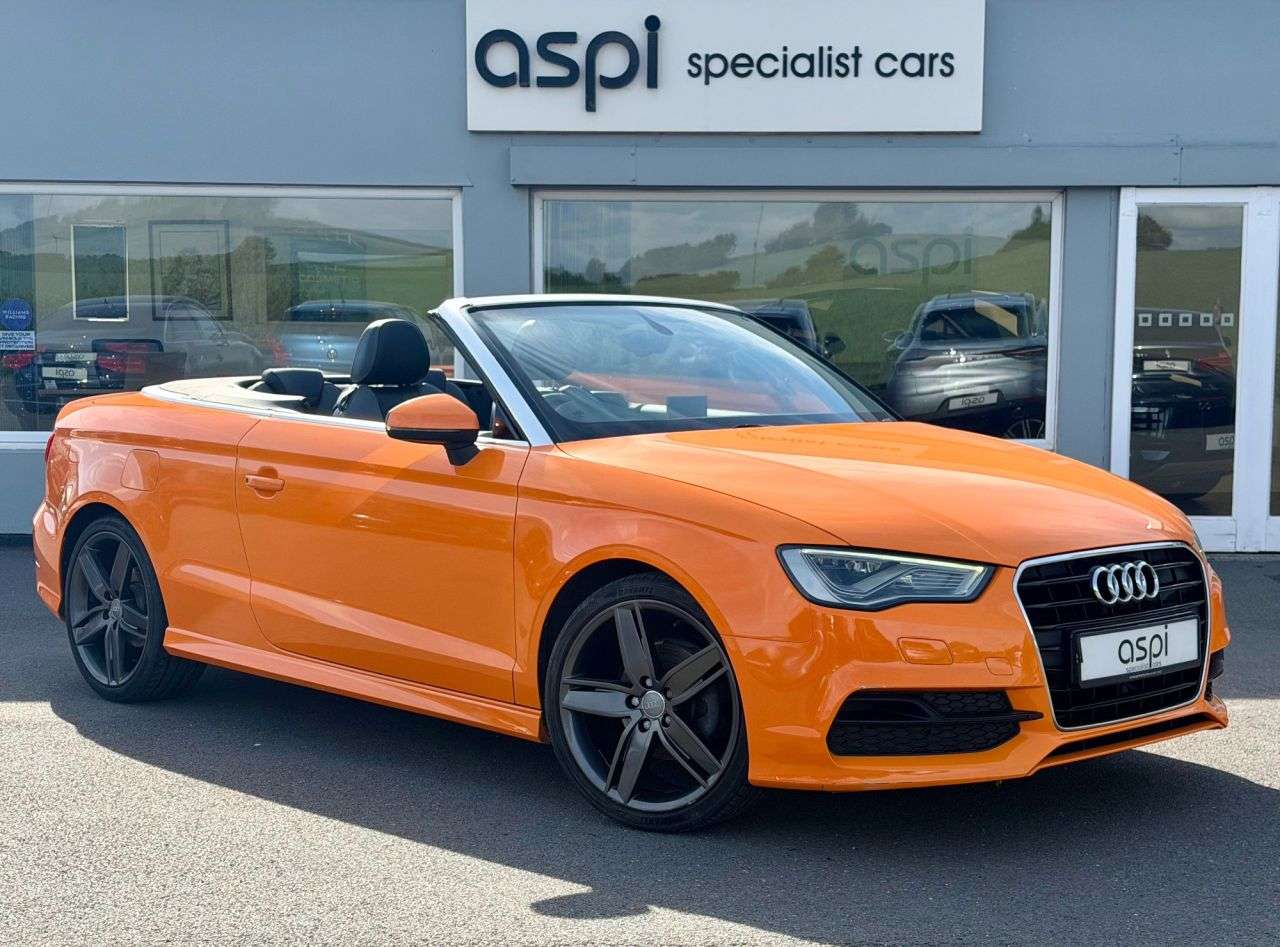 A 2015 AUDI A3 CABRIOLET 1.4 TFSI CoD S line Convertible 2dr Petrol Manual Euro 6 (s/s) (150 ps) FUL A 2015 AUDI A3 CABRIOLET 1.4 TFSI CoD S line Convertible 2dr Petrol Manual Euro 6 (s/s) (150 ps) FUL