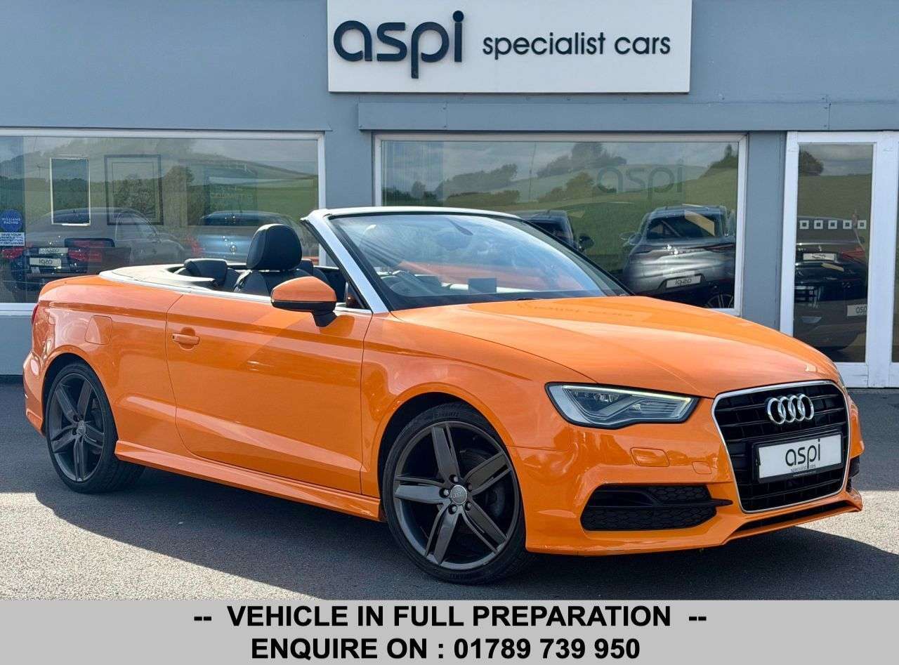 A 2015 AUDI A3 CABRIOLET 1.4 TFSI CoD S line Convertible 2dr Petrol Manual Euro 6 (s/s) (150 ps) FUL A 2015 AUDI A3 CABRIOLET 1.4 TFSI CoD S line Convertible 2dr Petrol Manual Euro 6 (s/s) (150 ps) FUL