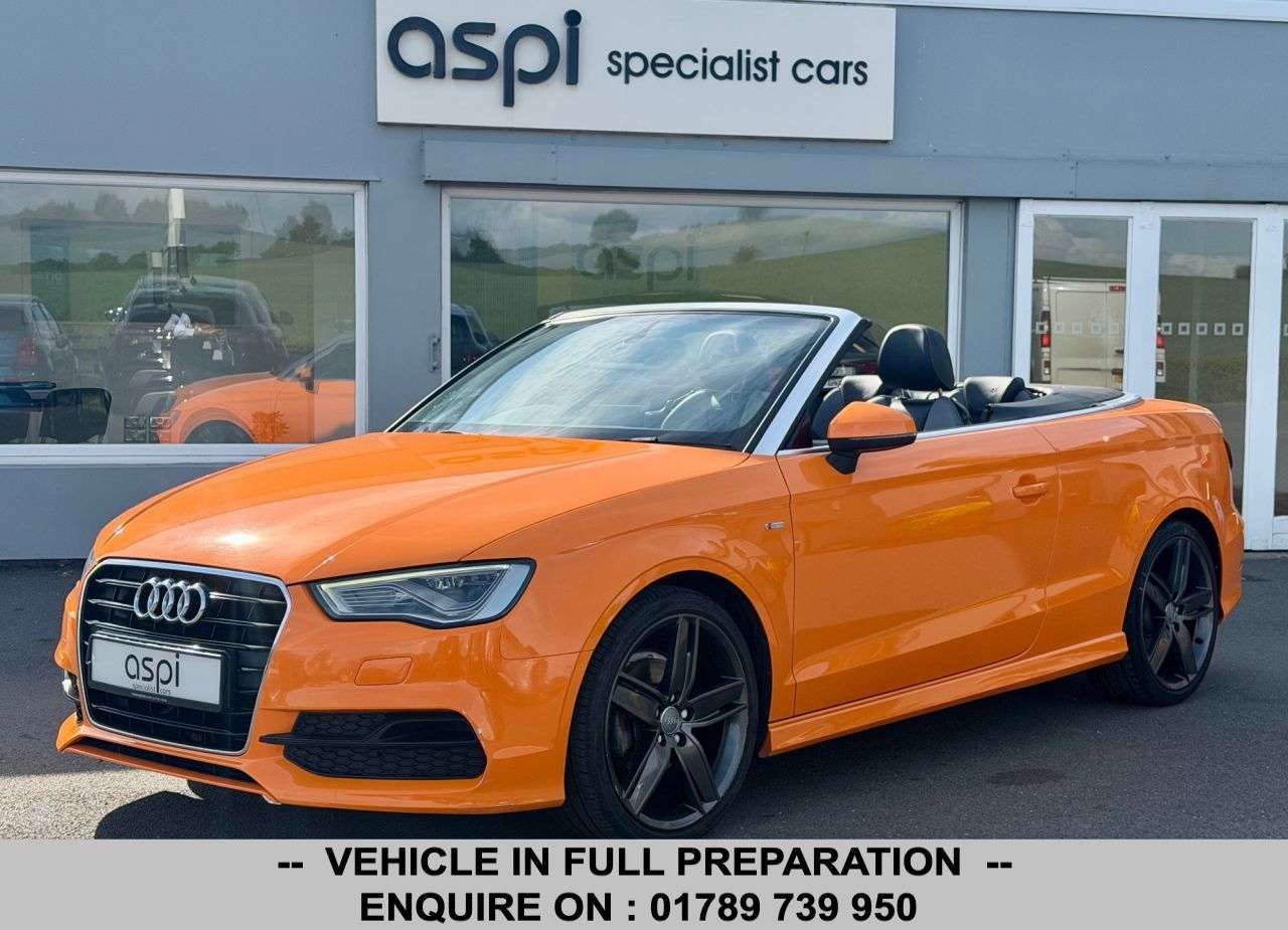 A 2015 AUDI A3 CABRIOLET 1.4 TFSI CoD S line Convertible 2dr Petrol Manual Euro 6 (s/s) (150 ps) FUL A 2015 AUDI A3 CABRIOLET 1.4 TFSI CoD S line Convertible 2dr Petrol Manual Euro 6 (s/s) (150 ps) FUL