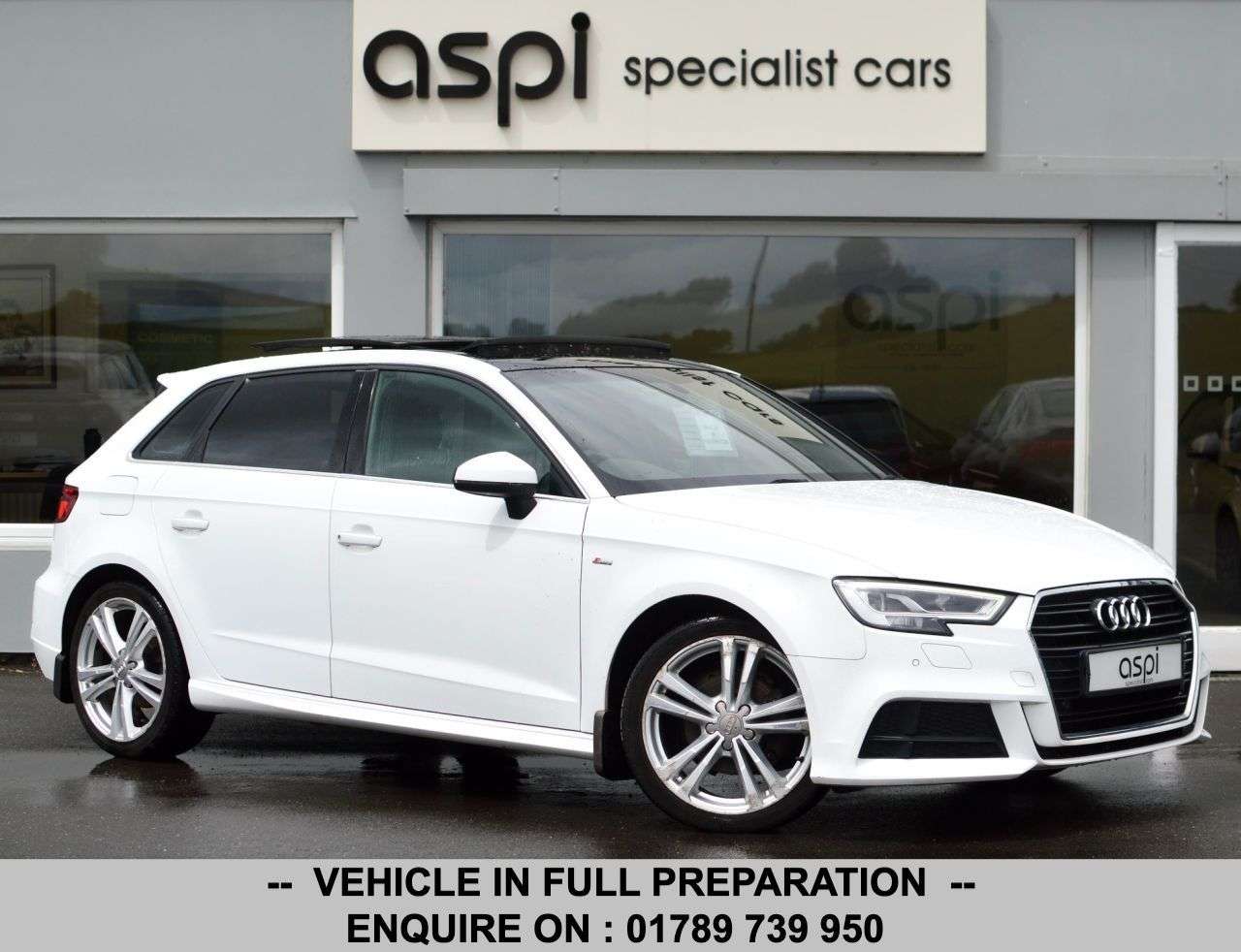 A 2018 AUDI A3 1.5 TFSI CoD S line Sportback 5dr Petrol S Tronic Euro 6 (s/s) (150 ps) FUL A 2018 AUDI A3 1.5 TFSI CoD S line Sportback 5dr Petrol S Tronic Euro 6 (s/s) (150 ps) FUL