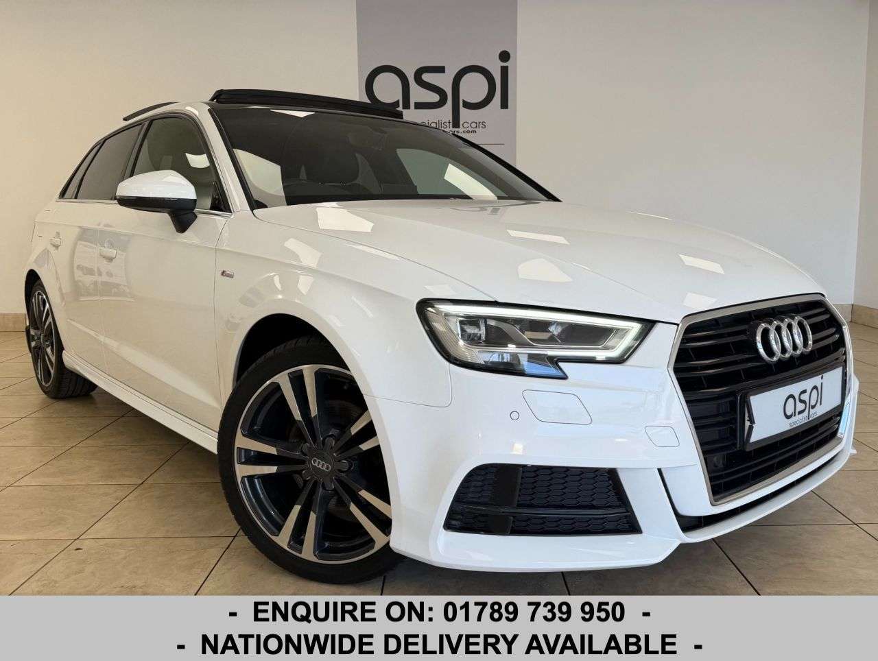 A 2018 AUDI A3 1.5 TFSI CoD S line Sportback 5dr Petrol S Tronic Euro 6 (s/s) (150 ps) FUL A 2018 AUDI A3 1.5 TFSI CoD S line Sportback 5dr Petrol S Tronic Euro 6 (s/s) (150 ps) FUL