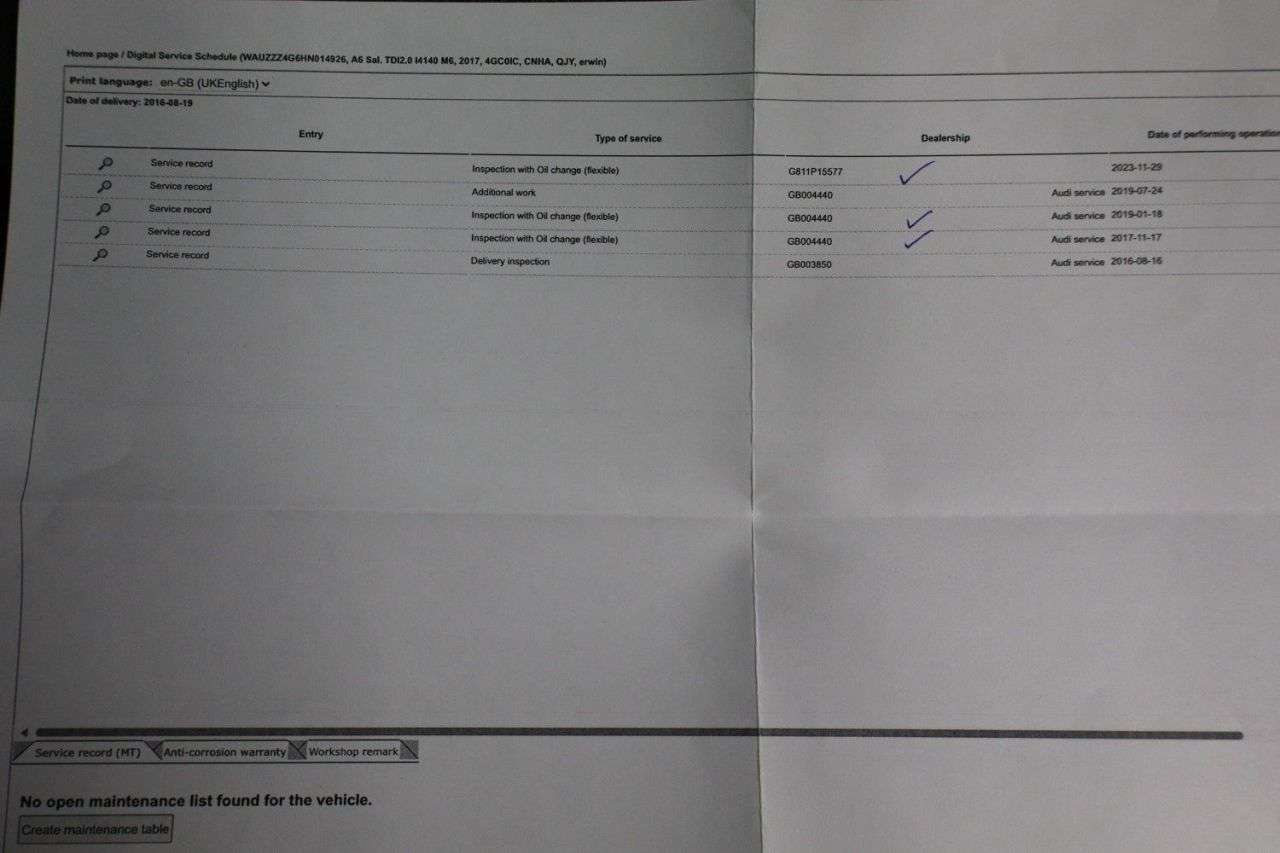 2016 AUDI A6 SALOON 2016 AUDI A6 SALOON