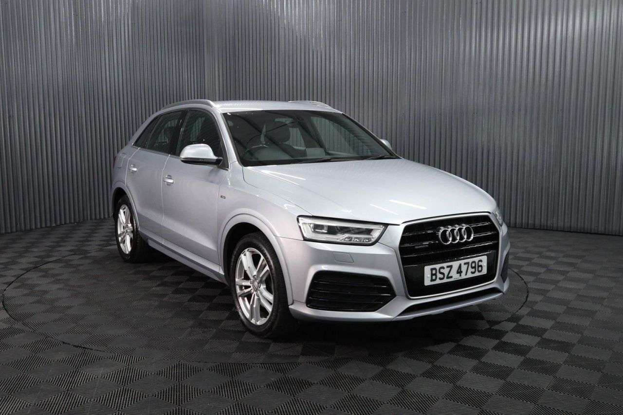 A 2015 AUDI Q3 2.0 TDI S line SUV 5dr Diesel Manual quattro Euro 6 (s/s) (150 ps) HALF LEA A 2015 AUDI Q3 2.0 TDI S line SUV 5dr Diesel Manual quattro Euro 6 (s/s) (150 ps) HALF LEA