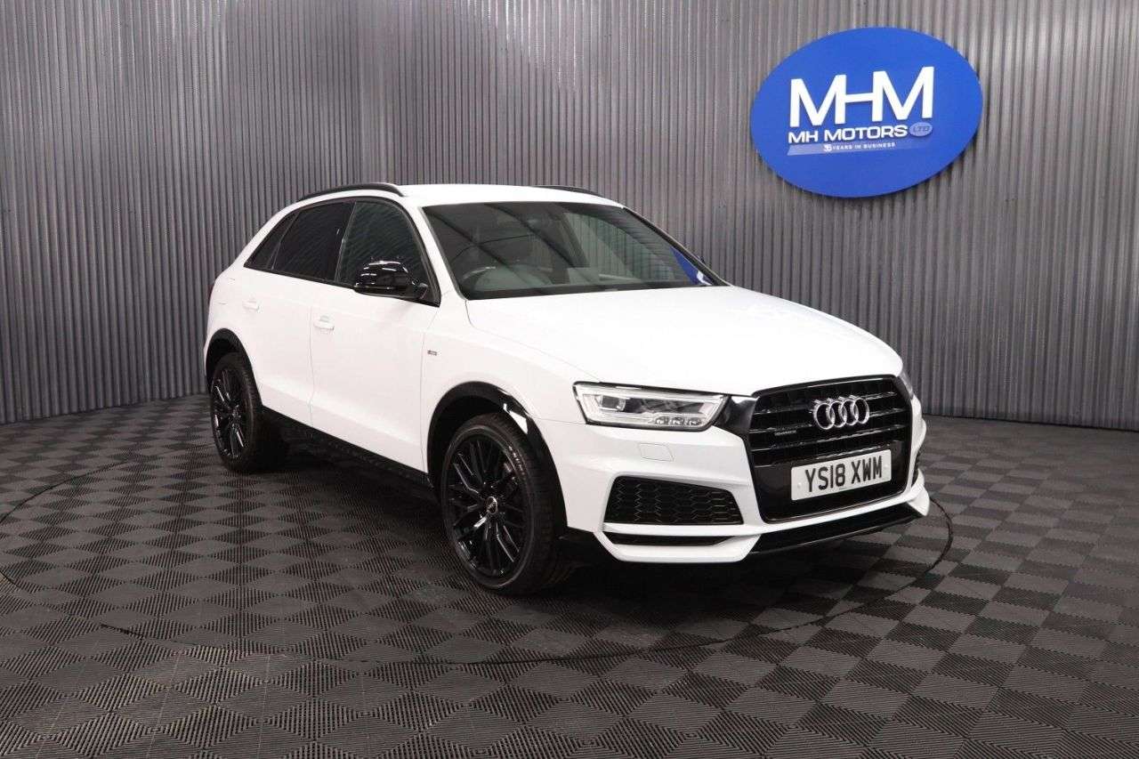 A 2018 AUDI Q3 2.0 TDI Black Edition SUV 5dr Diesel Manual quattro Euro 6 (s/s) (150 ps) H A 2018 AUDI Q3 2.0 TDI Black Edition SUV 5dr Diesel Manual quattro Euro 6 (s/s) (150 ps) H