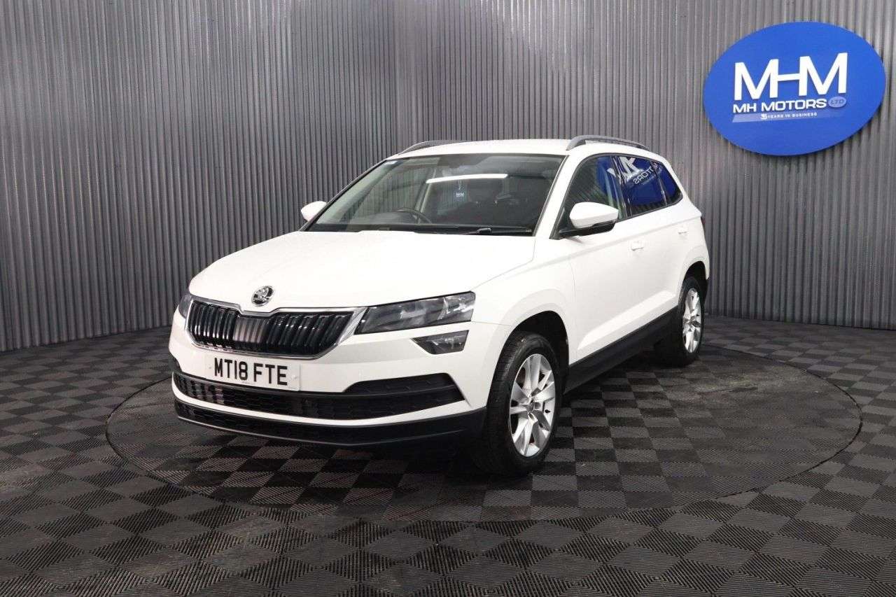 A 2018 SKODA KAROQ 1.0 TSI SE Technology SUV 5dr Petrol Manual Euro 6 (s/s) (115 ps) LONG MOT A 2018 SKODA KAROQ 1.0 TSI SE Technology SUV 5dr Petrol Manual Euro 6 (s/s) (115 ps) LONG MOT