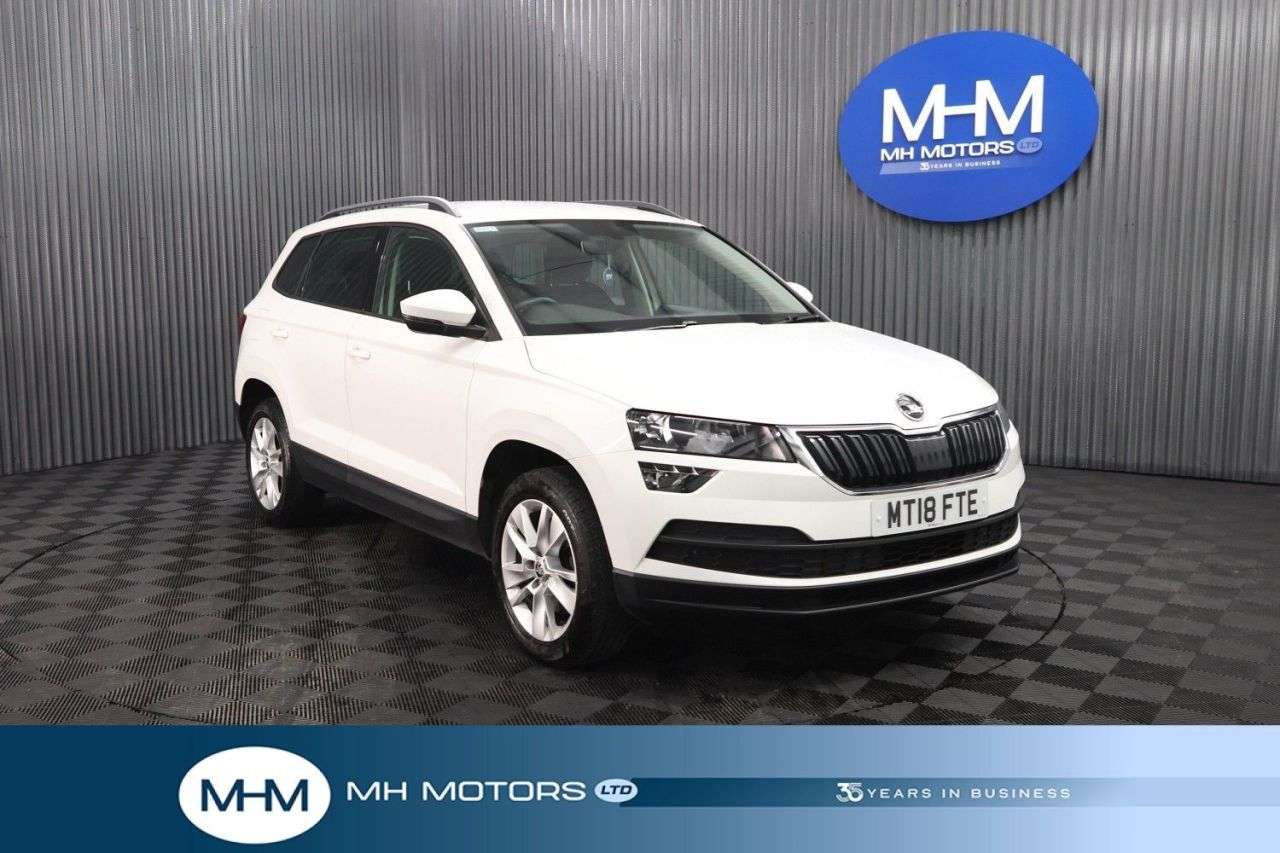 A 2018 SKODA KAROQ 1.0 TSI SE Technology SUV 5dr Petrol Manual Euro 6 (s/s) (115 ps) LONG MOT A 2018 SKODA KAROQ 1.0 TSI SE Technology SUV 5dr Petrol Manual Euro 6 (s/s) (115 ps) LONG MOT