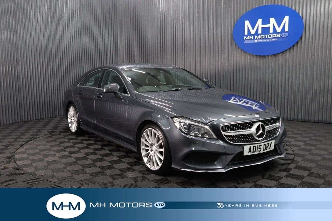 A 2015 MERCEDES-BENZ CLS CLASS 2.1 CLS220 BlueTEC AMG Line Coupe 4dr Diesel G-Tronic+ Euro 6 (s/s) (177 ps A 2015 MERCEDES-BENZ CLS CLASS 2.1 CLS220 BlueTEC AMG Line Coupe 4dr Diesel G-Tronic+ Euro 6 (s/s) (177 ps
