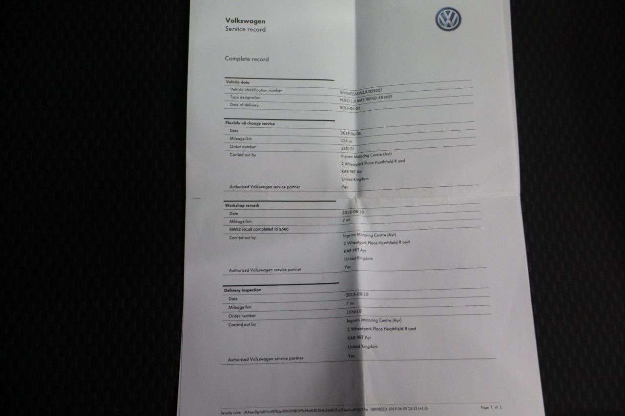 2018 VOLKSWAGEN POLO 2018 VOLKSWAGEN POLO