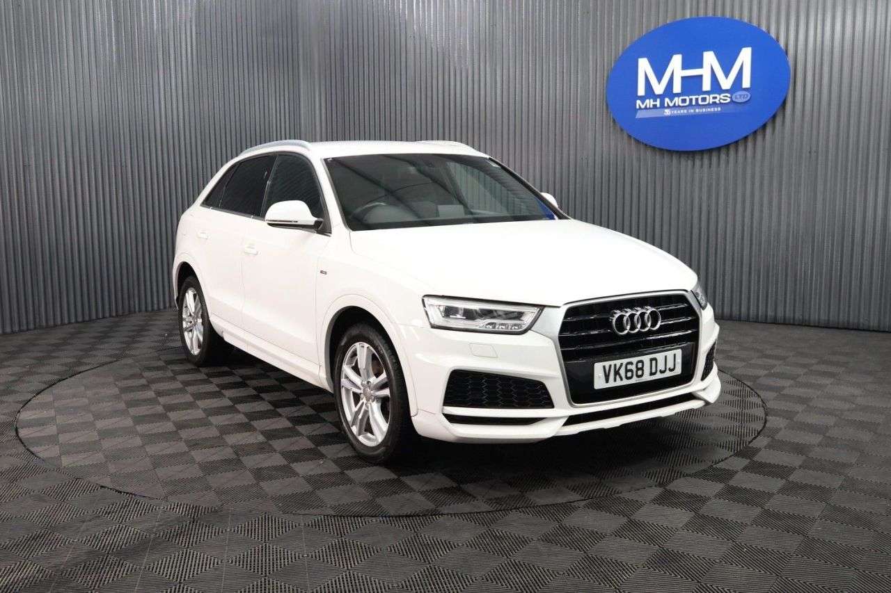 A 2018 AUDI Q3 2.0 TDI S line Edition SUV 5dr Diesel Manual Euro 6 (s/s) (150 ps) ECONOMIC A 2018 AUDI Q3 2.0 TDI S line Edition SUV 5dr Diesel Manual Euro 6 (s/s) (150 ps) ECONOMIC