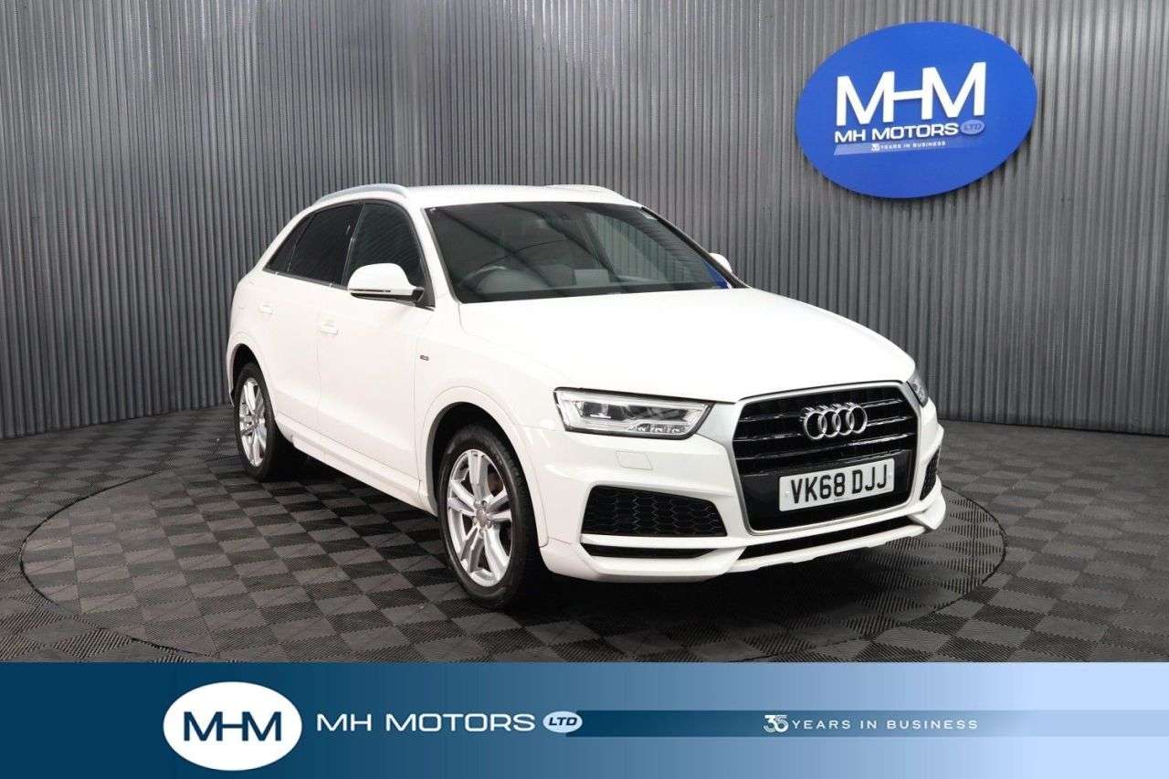 A 2018 AUDI Q3 2.0 TDI S line Edition SUV 5dr Diesel Manual Euro 6 (s/s) (150 ps) ECONOMIC A 2018 AUDI Q3 2.0 TDI S line Edition SUV 5dr Diesel Manual Euro 6 (s/s) (150 ps) ECONOMIC