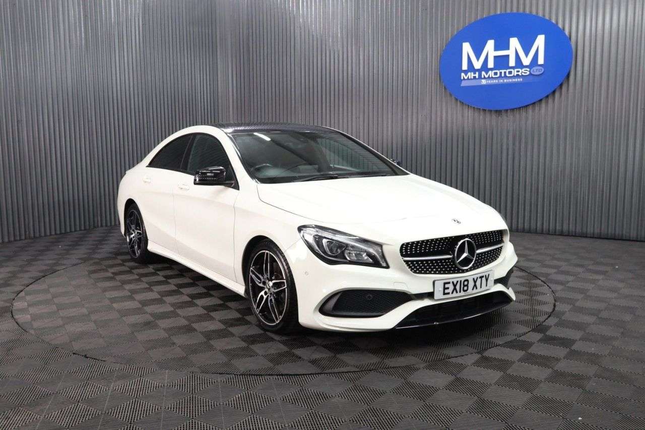 A 2018 MERCEDES-BENZ CLA 2.1 CLA220d AMG Line Coupe 4dr Diesel 7G-DCT Euro 6 (s/s) (177 ps) LONG MOT A 2018 MERCEDES-BENZ CLA 2.1 CLA220d AMG Line Coupe 4dr Diesel 7G-DCT Euro 6 (s/s) (177 ps) LONG MOT