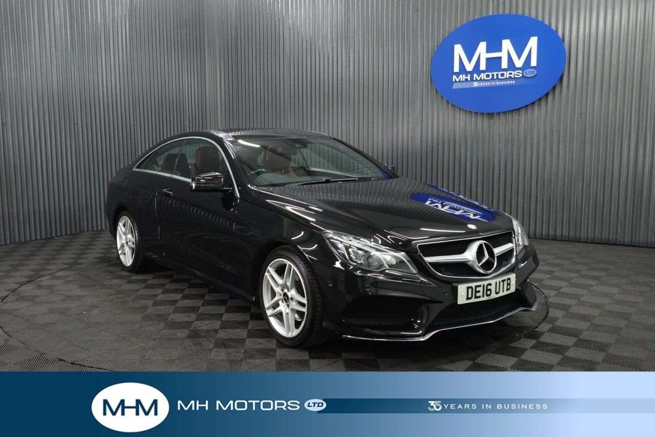 A 2016 MERCEDES-BENZ E CLASS 2.0 E200 AMG Line (Premium) Coupe 2dr Petrol G-Tronic+ Euro 6 (s/s) (184 ps A 2016 MERCEDES-BENZ E CLASS 2.0 E200 AMG Line (Premium) Coupe 2dr Petrol G-Tronic+ Euro 6 (s/s) (184 ps