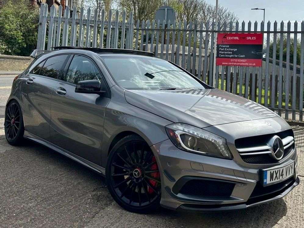 A 2014 MERCEDES-BENZ A-CLASS 2.0 A45 AMG Hatchback 5dr Petrol SpdS DCT 4MATIC Euro 6 (s/s) (360 ps) A 2014 MERCEDES-BENZ A-CLASS 2.0 A45 AMG Hatchback 5dr Petrol SpdS DCT 4MATIC Euro 6 (s/s) (360 ps)