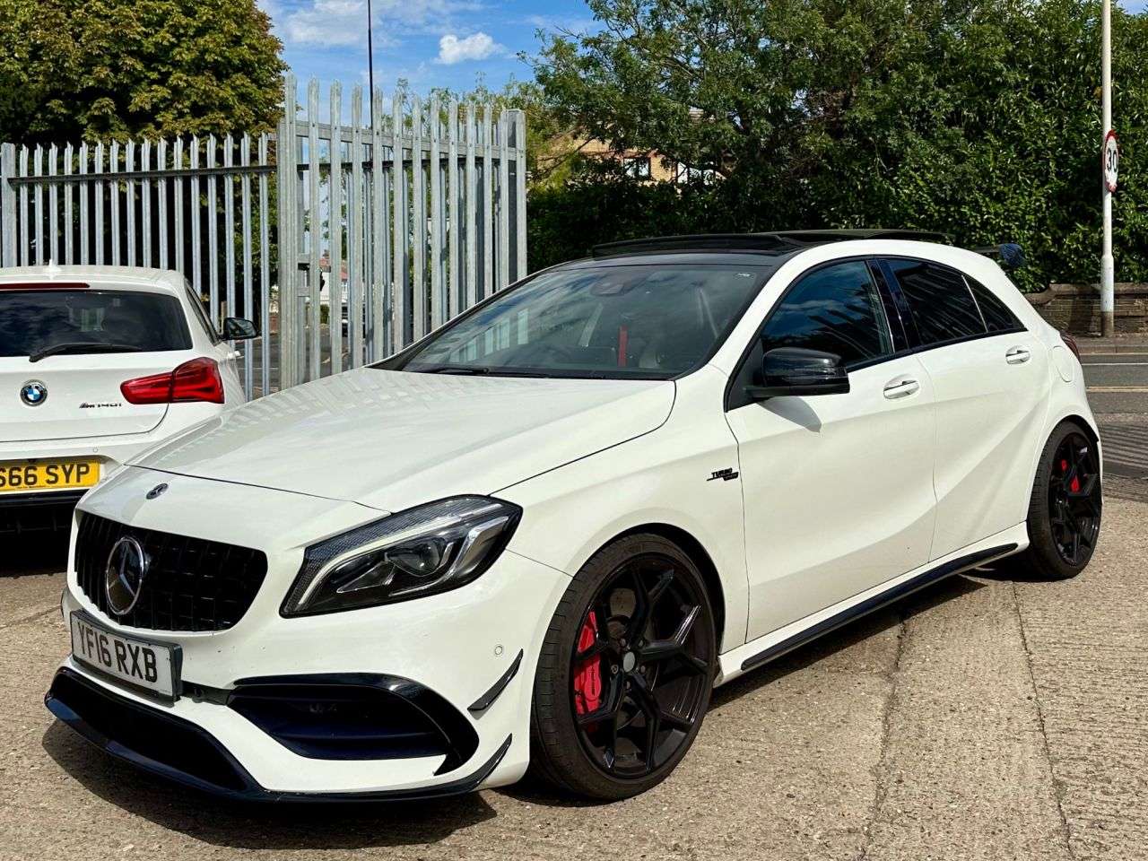 A 2016 MERCEDES-BENZ A CLASS 2.0 A45 AMG (Premium) Hatchback 5dr Petrol SpdS DCT 4MATIC Euro 6 (s/s) (38 A 2016 MERCEDES-BENZ A CLASS 2.0 A45 AMG (Premium) Hatchback 5dr Petrol SpdS DCT 4MATIC Euro 6 (s/s) (38