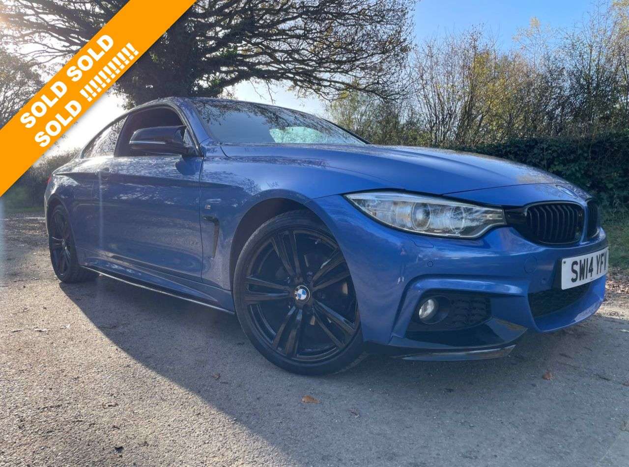 A 2014 BMW 4 SERIES 2.0 420i M Sport Coupe 2dr Petrol Auto xDrive Euro 6 (s/s) (184 ps) Car Fin A 2014 BMW 4 SERIES 2.0 420i M Sport Coupe 2dr Petrol Auto xDrive Euro 6 (s/s) (184 ps) Car Fin
