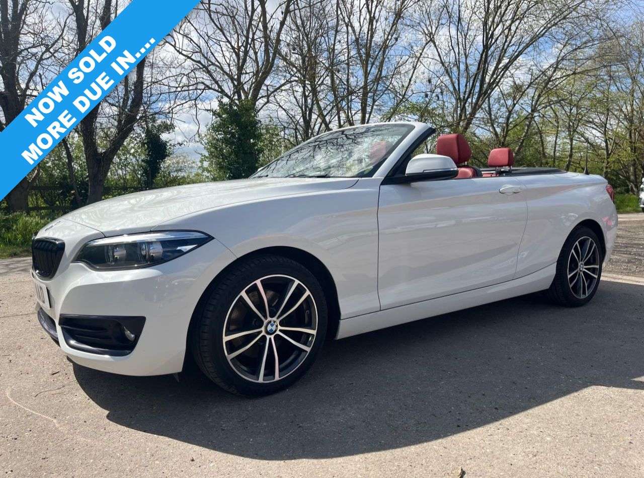 A 2017 BMW 2 SERIES 2.0 220d Sport Convertible 2dr Diesel Manual Euro 6 (s/s) (190 ps) Car Fina A 2017 BMW 2 SERIES 2.0 220d Sport Convertible 2dr Diesel Manual Euro 6 (s/s) (190 ps) Car Fina