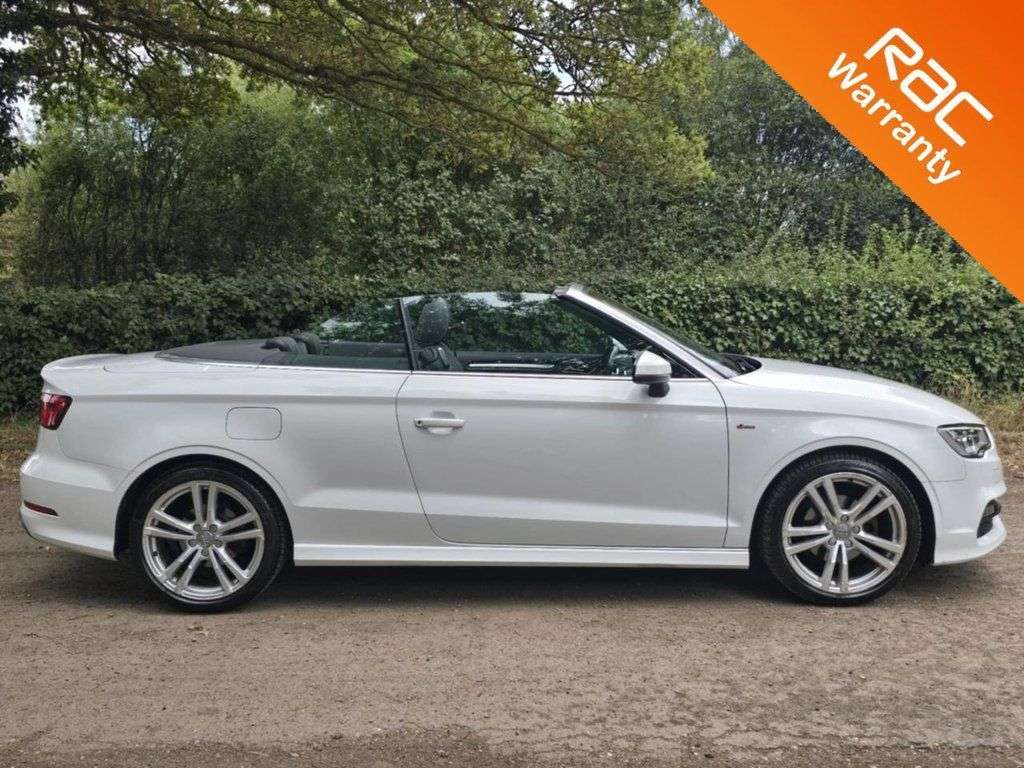 A 2016 AUDI A3 CABRIOLET 1.4 TFSI CoD S line Convertible 2dr Petrol Manual Euro 6 (s/s) (Nav) (150 p A 2016 AUDI A3 CABRIOLET 1.4 TFSI CoD S line Convertible 2dr Petrol Manual Euro 6 (s/s) (Nav) (150 p