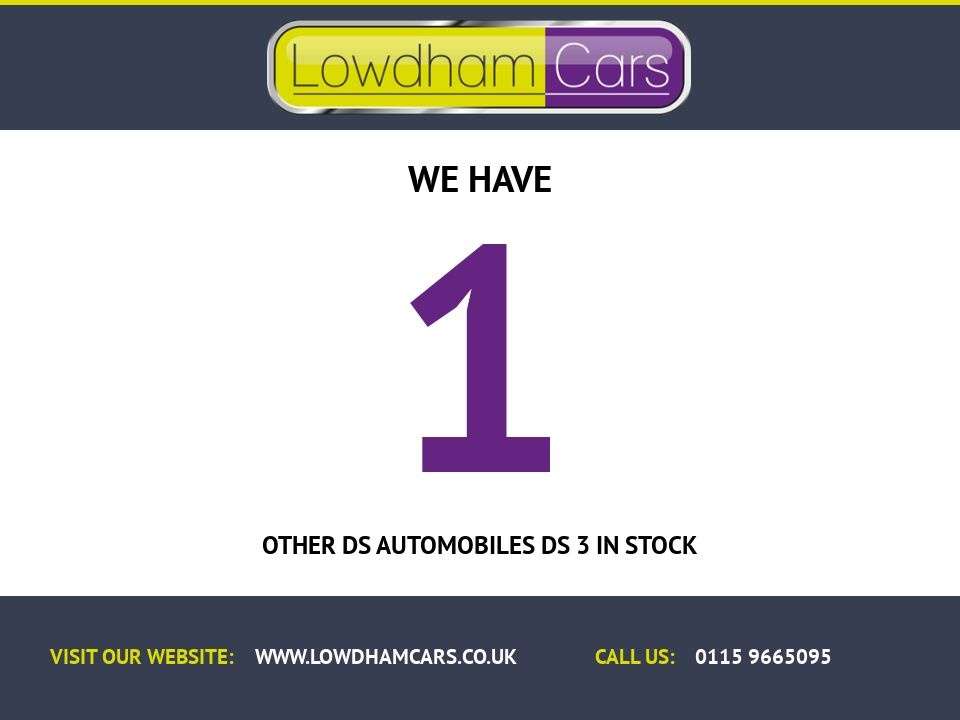 A 2016 DS AUTOMOBILES DS 3 1.2 PureTech DStyle Hatchback 3dr Petrol Manual Euro 6 (82 ps) A 2016 DS AUTOMOBILES DS 3 1.2 PureTech DStyle Hatchback 3dr Petrol Manual Euro 6 (82 ps)