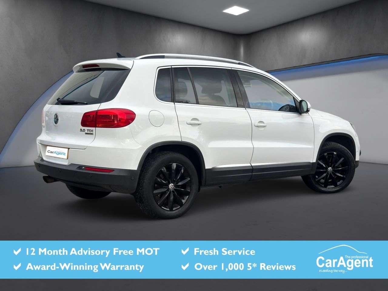 A 2014 VOLKSWAGEN TIGUAN 2.0 TDI BlueMotion Tech Match SUV 5dr Diesel Manual 4WD Euro 5 (s/s) (140 p A 2014 VOLKSWAGEN TIGUAN 2.0 TDI BlueMotion Tech Match SUV 5dr Diesel Manual 4WD Euro 5 (s/s) (140 p