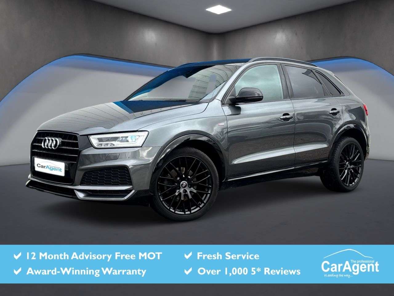 A 2018 AUDI Q3 1.4 TFSI CoD Black Edition SUV 5dr Petrol S Tronic Euro 6 (s/s) (150 ps) A 2018 AUDI Q3 1.4 TFSI CoD Black Edition SUV 5dr Petrol S Tronic Euro 6 (s/s) (150 ps)
