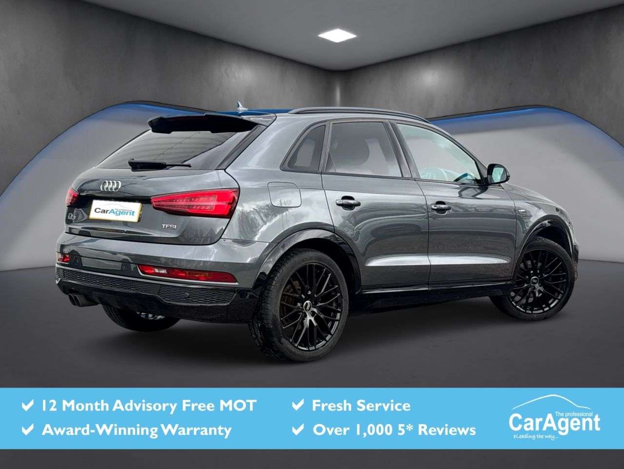 A 2018 AUDI Q3 1.4 TFSI CoD Black Edition SUV 5dr Petrol S Tronic Euro 6 (s/s) (150 ps) A 2018 AUDI Q3 1.4 TFSI CoD Black Edition SUV 5dr Petrol S Tronic Euro 6 (s/s) (150 ps)