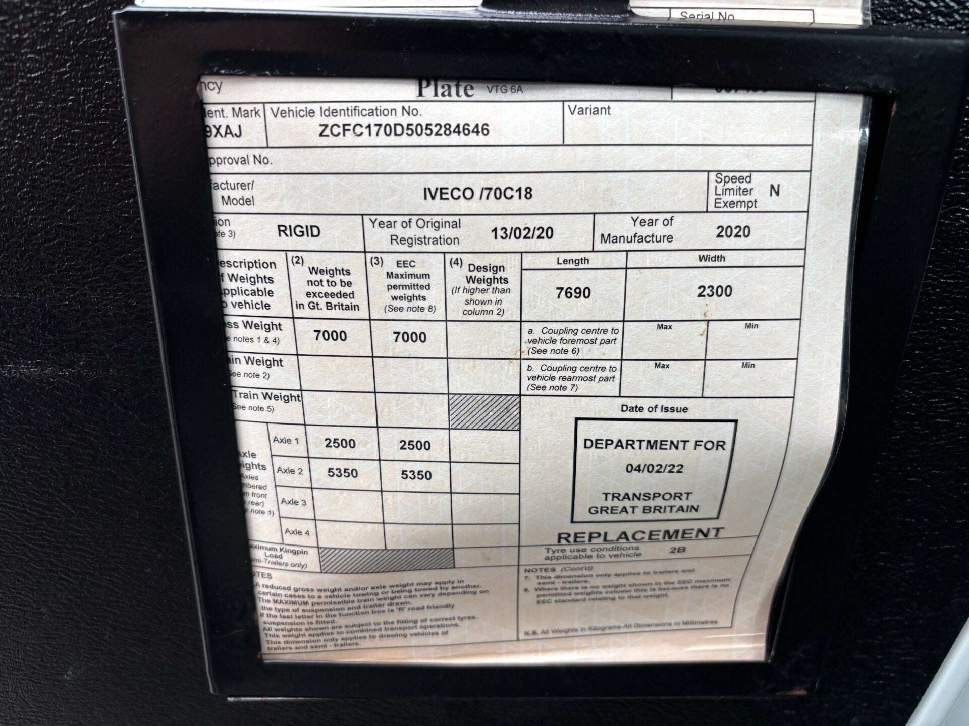 2020 IVECO DAILY 2020 IVECO DAILY