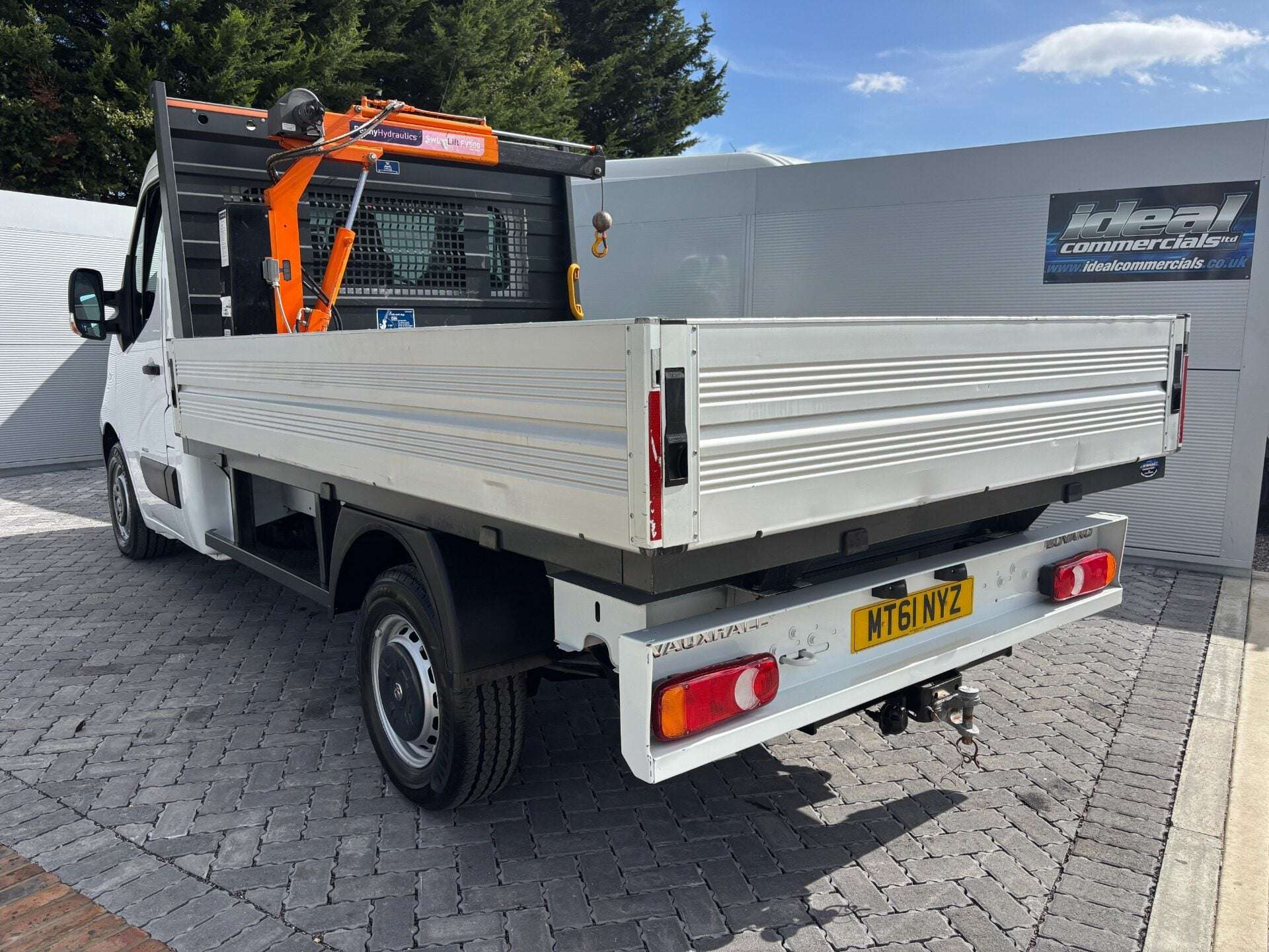 A 2012 VAUXHALL MOVANO R3500 L2 145 ps Dropside Truck with PH FV500 Swing Lift A 2012 VAUXHALL MOVANO R3500 L2 145 ps Dropside Truck with PH FV500 Swing Lift