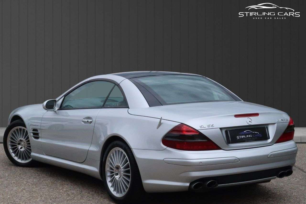 A 2002 MERCEDES-BENZ SL 5.4 SL55 Kompressor AMG Convertible 2dr Petrol Automatic (246 g/km, 476 bhp A 2002 MERCEDES-BENZ SL 5.4 SL55 Kompressor AMG Convertible 2dr Petrol Automatic (246 g/km, 476 bhp