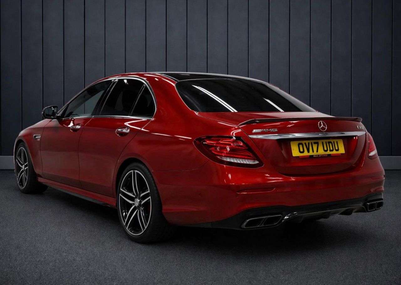 A 2017 MERCEDES-BENZ E-CLASS 4.0 E63 V8 BiTurbo AMG S (Premium) Saloon 4dr Petrol SpdS MCT 4MATIC+ Euro A 2017 MERCEDES-BENZ E-CLASS 4.0 E63 V8 BiTurbo AMG S (Premium) Saloon 4dr Petrol SpdS MCT 4MATIC+ Euro