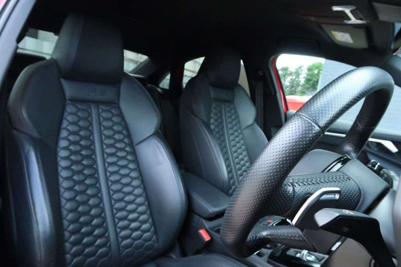A 2022 AUDI RS3 2.5 TFSI Carbon Black Saloon 4dr Petrol S Tronic quattro Euro 6 (s/s) (400 A 2022 AUDI RS3 2.5 TFSI Carbon Black Saloon 4dr Petrol S Tronic quattro Euro 6 (s/s) (400