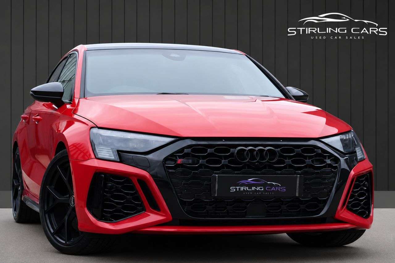 A 2022 AUDI RS3 2.5 TFSI Carbon Black Saloon 4dr Petrol S Tronic quattro Euro 6 (s/s) (400 A 2022 AUDI RS3 2.5 TFSI Carbon Black Saloon 4dr Petrol S Tronic quattro Euro 6 (s/s) (400