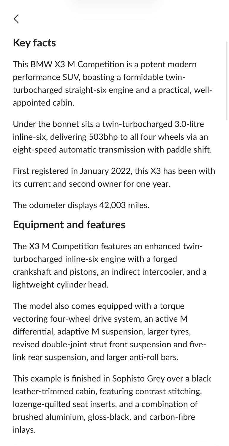 2022 BMW X3 M 2022 BMW X3 M
