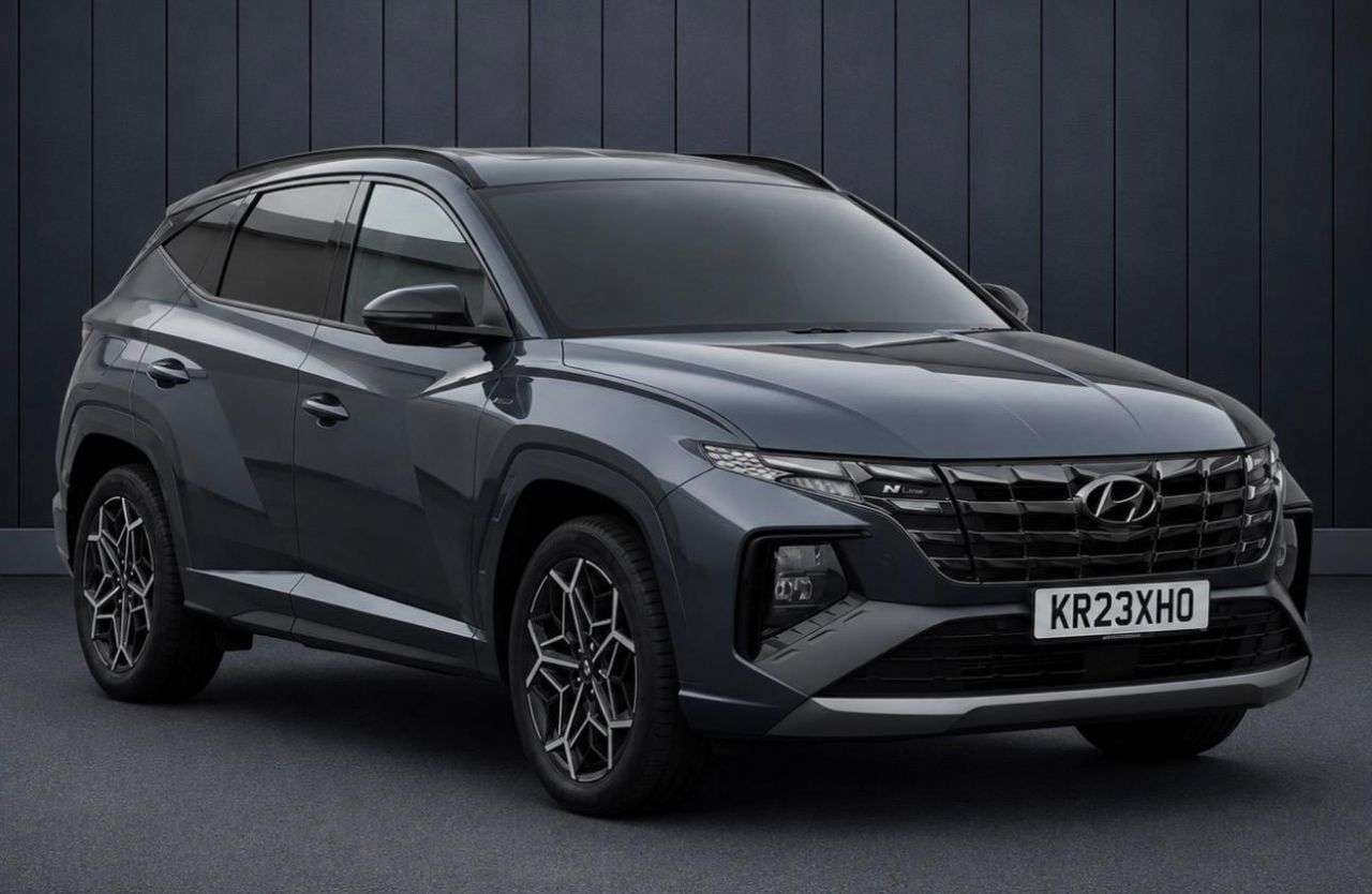 A 2023 HYUNDAI TUCSON 1.6 T-GDi 13.8kWh N Line SUV 5dr Petrol Plug-in Hybrid Auto 4WD Euro 6 (s/s A 2023 HYUNDAI TUCSON 1.6 T-GDi 13.8kWh N Line SUV 5dr Petrol Plug-in Hybrid Auto 4WD Euro 6 (s/s